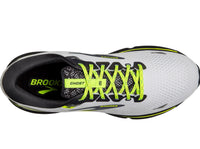 Brooks Men's Ghost 15 White/Ebony/Nightlife lateral side