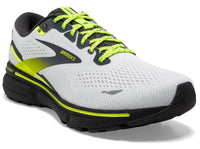 Brooks Men's Ghost 15 White/Ebony/Nightlife lateral side