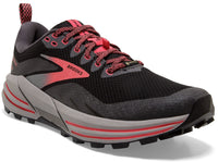 Brooks Women's Cascadia 16 GTX Black/Blackened Pearl/Coral lateral side