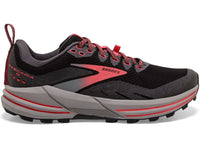 Brooks Women's Cascadia 16 GTX Black/Blackened Pearl/Coral lateral side