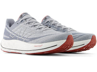 New Balance Men's Vongo v6 Aluminum Grey/Brick Red lateral side