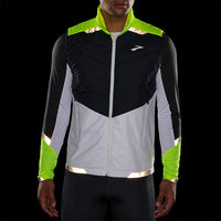 Brooks Men's Run Visible Insulate Vest - White/Asphalt/Nightlife (211407134)