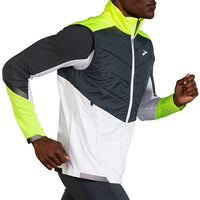 Brooks Men's Run Visible Insulate Vest - White/Asphalt/Nightlife (211407134)