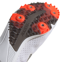 Adidas Unisex Adizero XCS Spikes - Footwear White/Core Black/Solar Red (FY4089) Lateral Side
