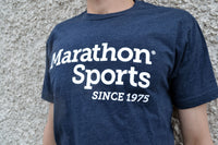 Marathon Sports Men's Logo Tee - Navy/White (M LOGO TEE 1)