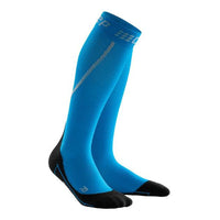 CEP Men's Compression Trail Merino Tall Socks - Electric Blue/Black (WP50U)