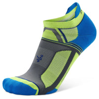 Balega Hidden Contour Recycled  No Show Tab Socks - Ethereal Blue/Neon Lime