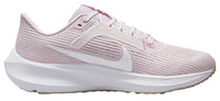 Nike Women's Pegasus 40 Pearl Pink/White medial side