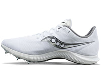 Saucony Men's Velocity MP Track Spike white/silver lateral side