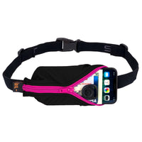 SPIBelt Large Pocket Running Belt - Black/Pink Zip (7BL-A001-007-8.9)