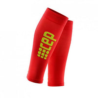 CEP Men's Ultralight Compression Calf Sleeves - Red/Green